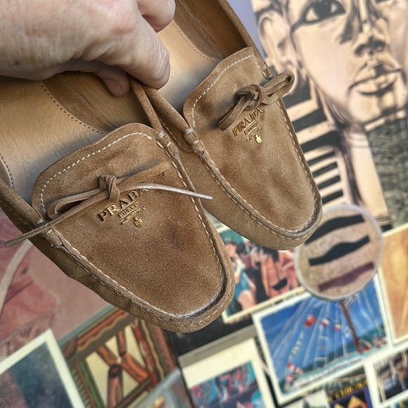 Authentic Prada Suede Loafers sz 39 1/2 - Picture 14 of 14